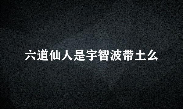 六道仙人是宇智波带土么