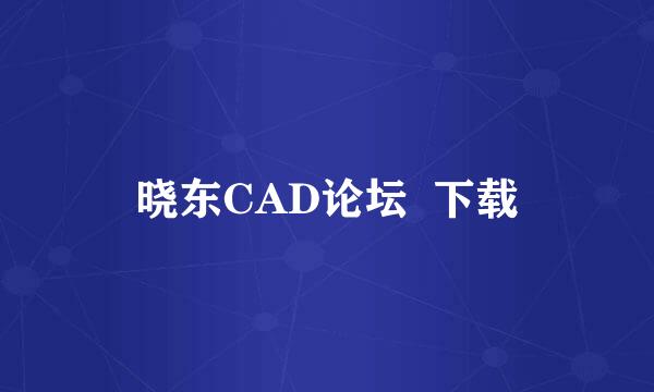 晓东CAD论坛  下载