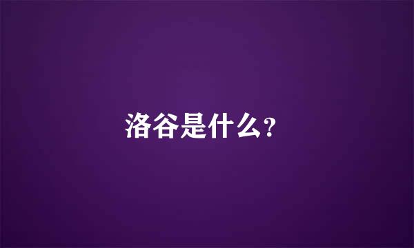 洛谷是什么？