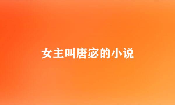 女主叫唐宓的小说