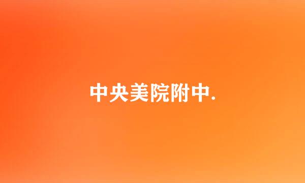 中央美院附中.