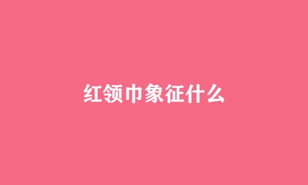 红领巾象征什么