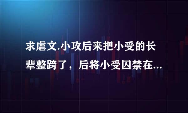 求虐文.小攻后来把小受的长辈整跨了，后将小受囚禁在一栋郊区房，还把小受毒哑了，只能发出恩啊的声音