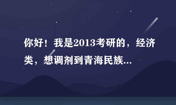 你好！我是2013考研的，经济类，想调剂到青海民族大学，但找不到研招办电话。求帮助