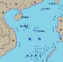 中国南海地图