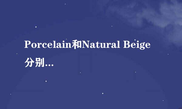 Porcelain和Natural Beige分别是什么颜色？