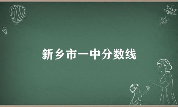 新乡市一中分数线