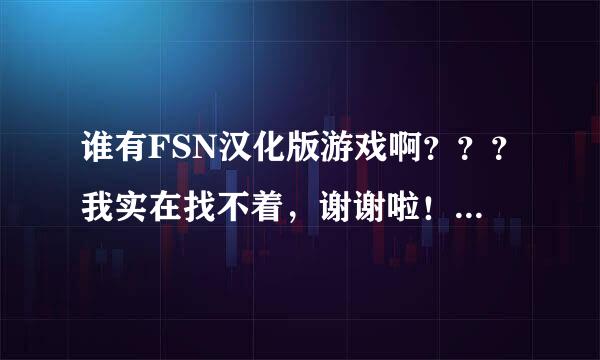 谁有FSN汉化版游戏啊？？？我实在找不着，谢谢啦！！！TAT