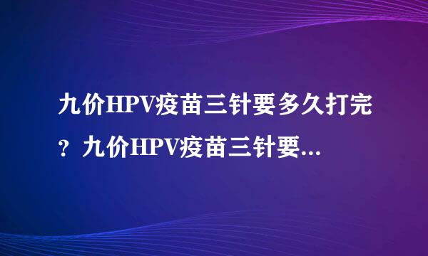 九价HPV疫苗三针要多久打完？九价HPV疫苗三针要多久打完