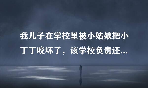 我儿子在学校里被小姑娘把小丁丁咬坏了，该学校负责还是小女孩家长负责？