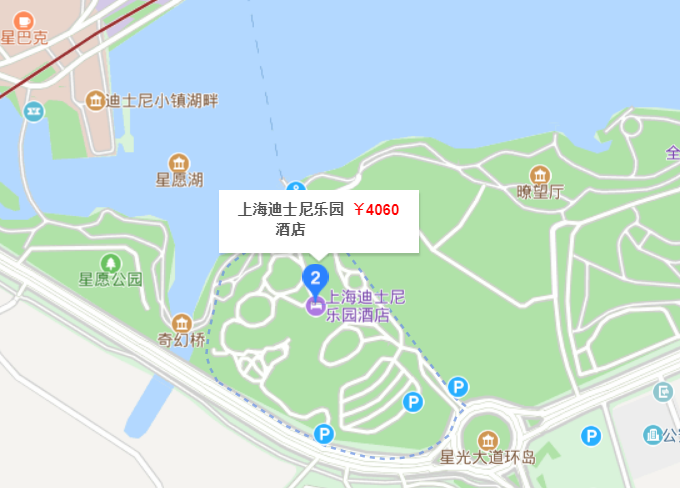 上海迪士尼的酒店是在迪士尼乐园内部吗?