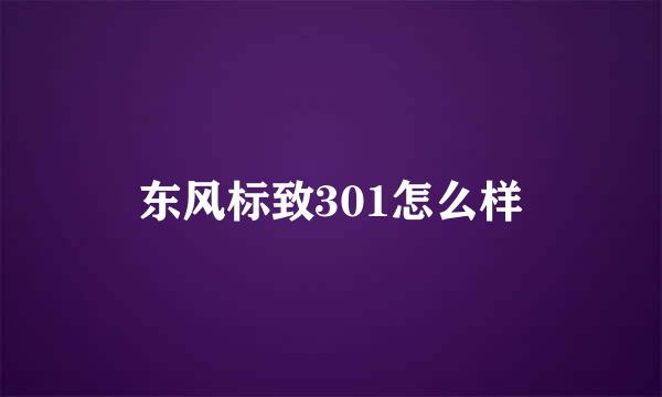 东风标致301怎么样