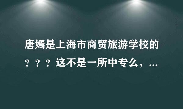 唐嫣是上海市商贸旅游学校的？？？这不是一所中专么，怎么考上戏啊！！！