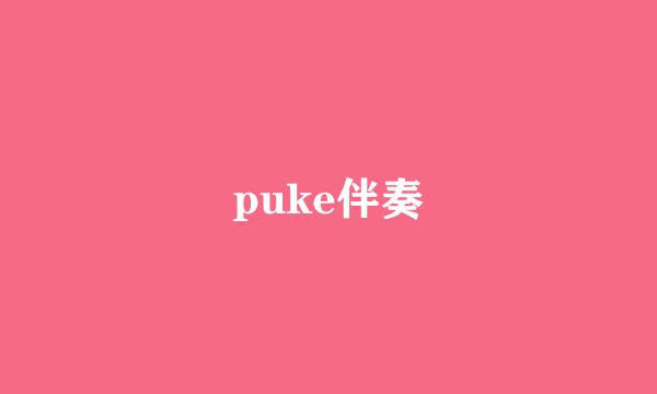 puke伴奏