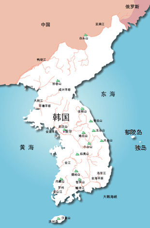 韩国地图