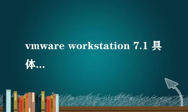 vmware workstation 7.1 具体是哪种版本?也就是说是200几版本的？？？
