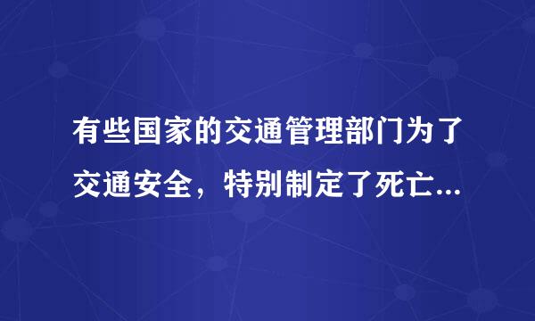 有些国家的交通管理部门为了交通安全，特别制定了死亡加速度为500 g(g＝10 m/s 2 )，以醒世人，意思是如