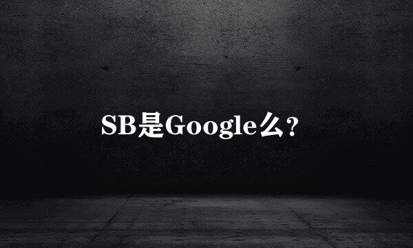 SB是Google么？