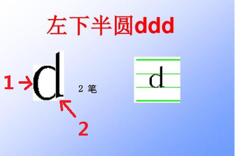 d的拼音笔画顺序是什么？