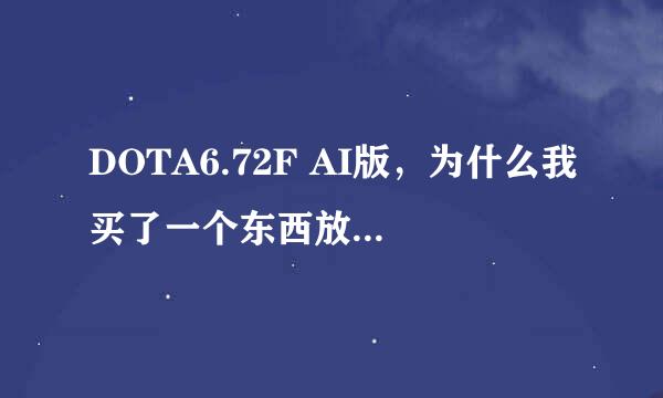 DOTA6.72F AI版，为什么我买了一个东西放在仓库里，然后电脑就塞给我很多同样的东西？