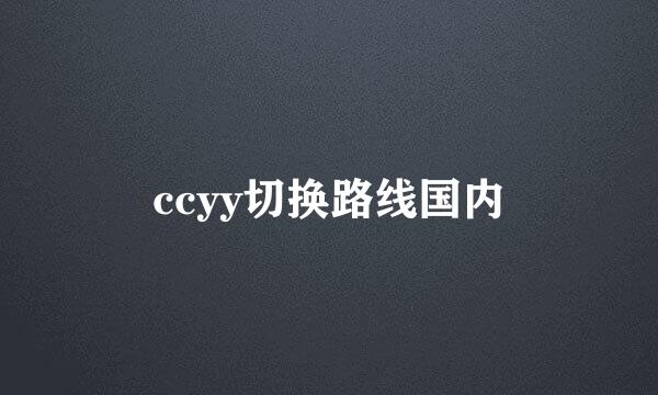 ccyy切换路线国内