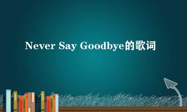 Never Say Goodbye的歌词