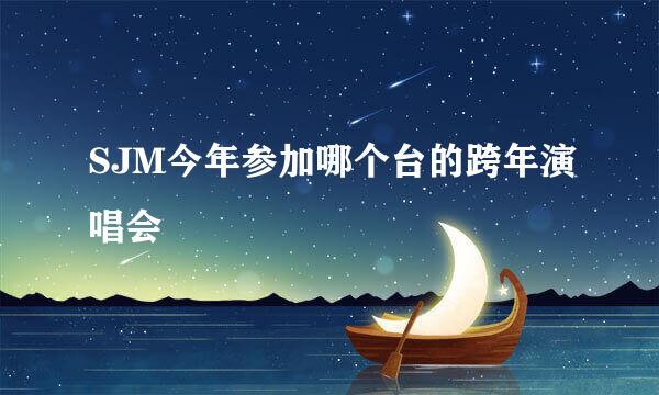 SJM今年参加哪个台的跨年演唱会