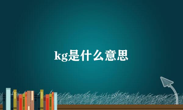 kg是什么意思