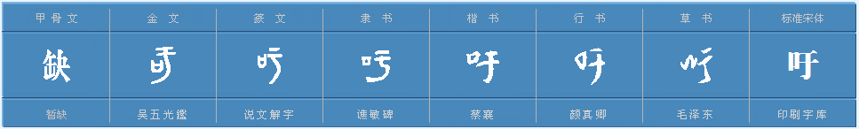 吁的多音字