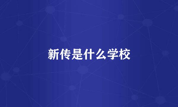 新传是什么学校