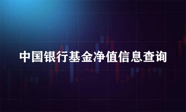 中国银行基金净值信息查询