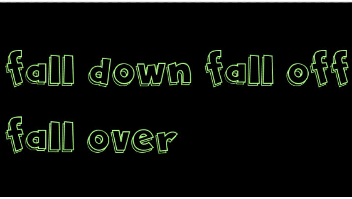 fall down和fall off和fall over区别是什么？