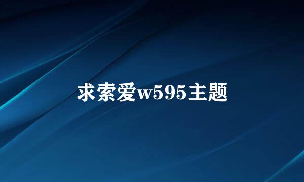 求索爱w595主题