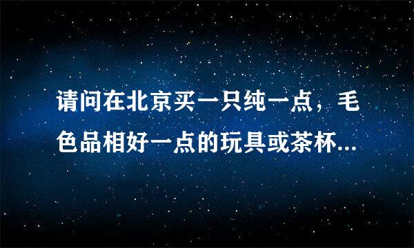 请问在北京买一只纯一点，毛色品相好一点的玩具或茶杯型红贵宾大概要多少钱？