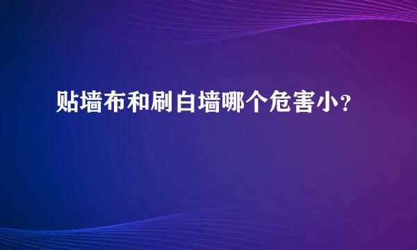 贴墙布和刷白墙哪个危害小？