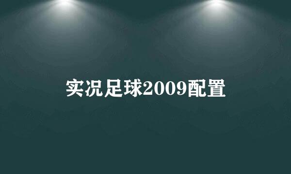 实况足球2009配置