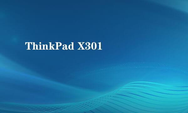 ThinkPad X301