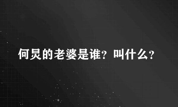 何炅的老婆是谁？叫什么？