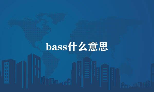 bass什么意思