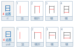 “日”和“曰”的组词有哪些？