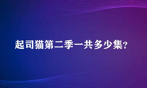 起司猫第二季一共多少集？