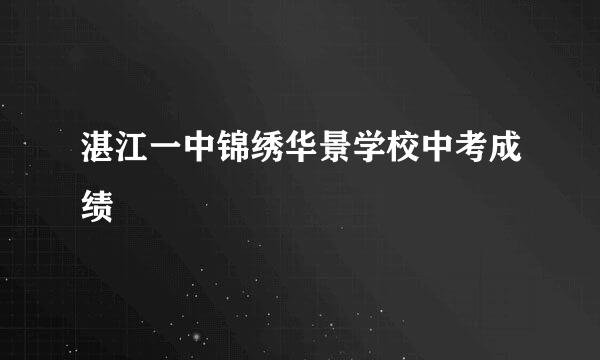 湛江一中锦绣华景学校中考成绩