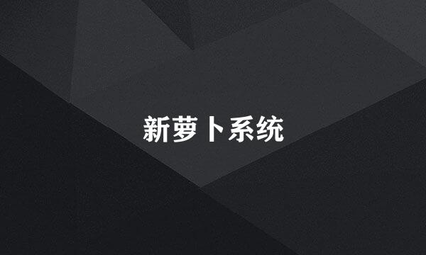 新萝卜系统