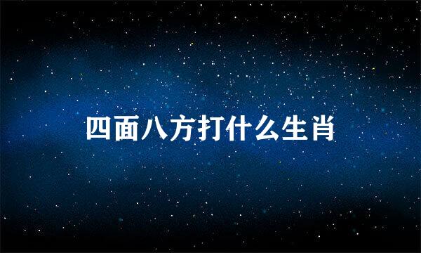 四面八方打什么生肖