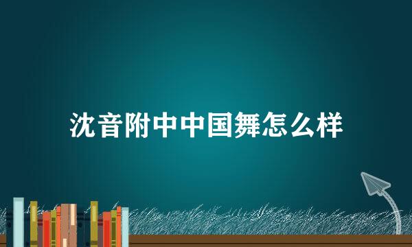 沈音附中中国舞怎么样