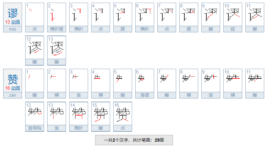 谬赞是什么意思