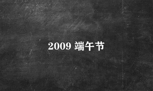 2009 端午节