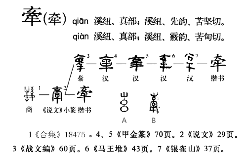 牵怎么读