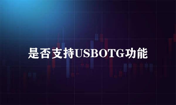 是否支持USBOTG功能