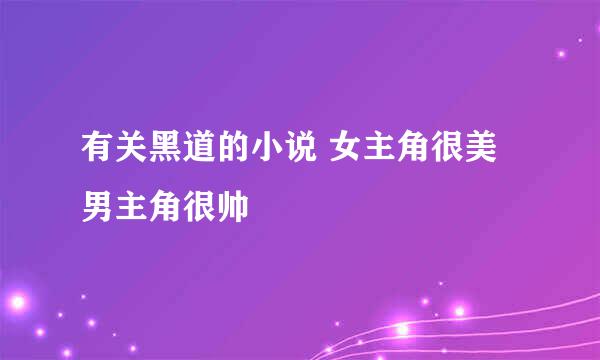 有关黑道的小说 女主角很美 男主角很帅